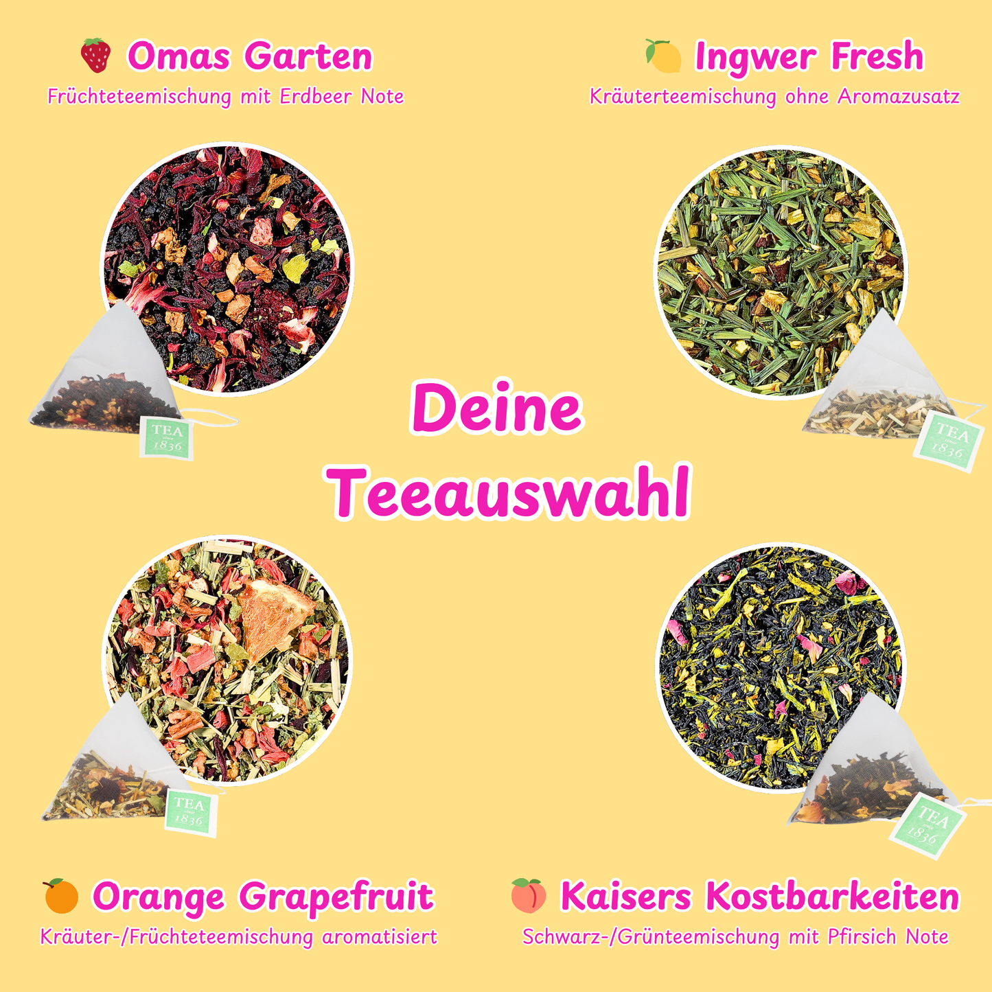 Teepostkarte „Ein dickes Dankeschön" (zum Selbstbeschriften)